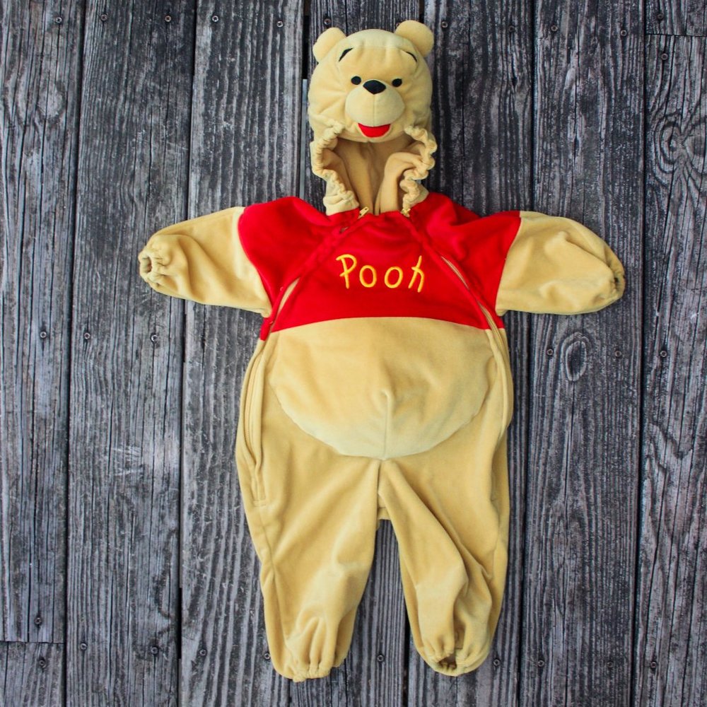 Disney Store Winnie The Pooh Halloween Costume Full Body 12 Months Warm EUC!